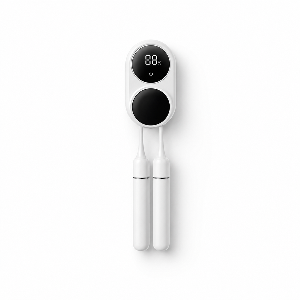 Rechargable toothbrush disinfectant